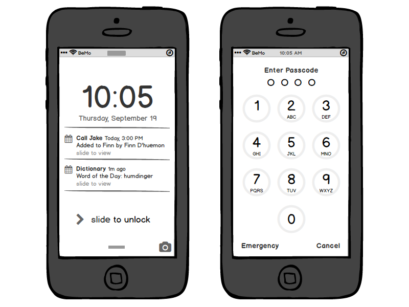 Mobile Wireframe