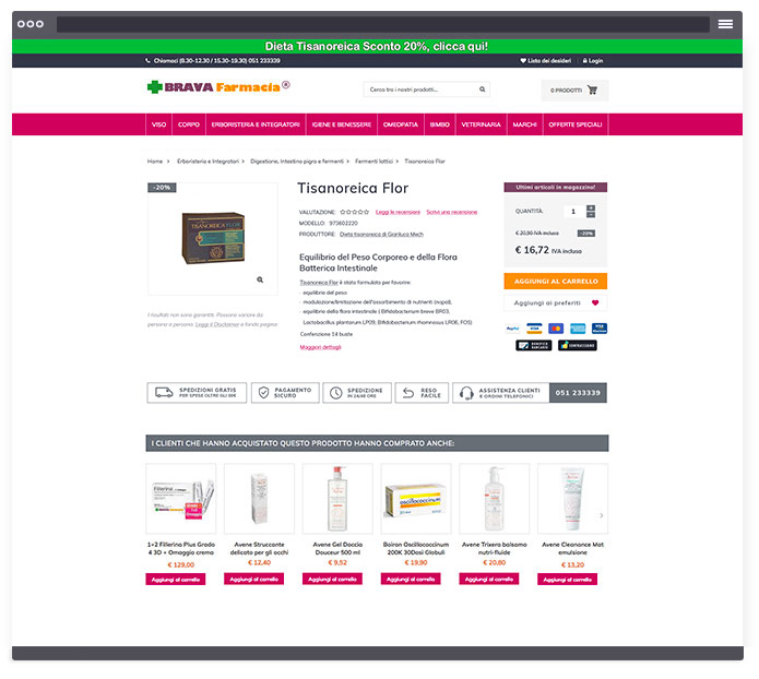 Pagina Prodotto Farmacia
