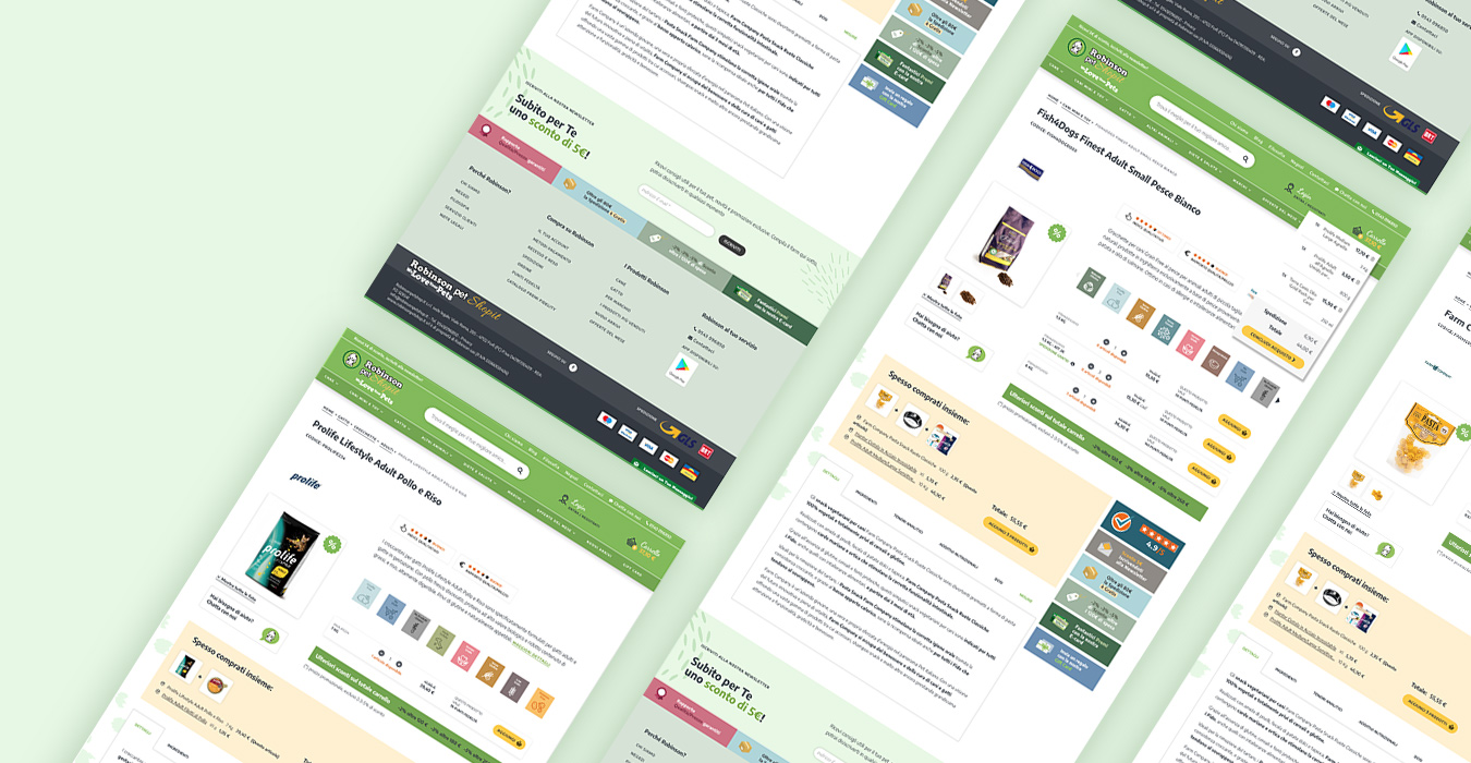 fascia-prodotto-pet-ecommerce Robinson Pet Shop