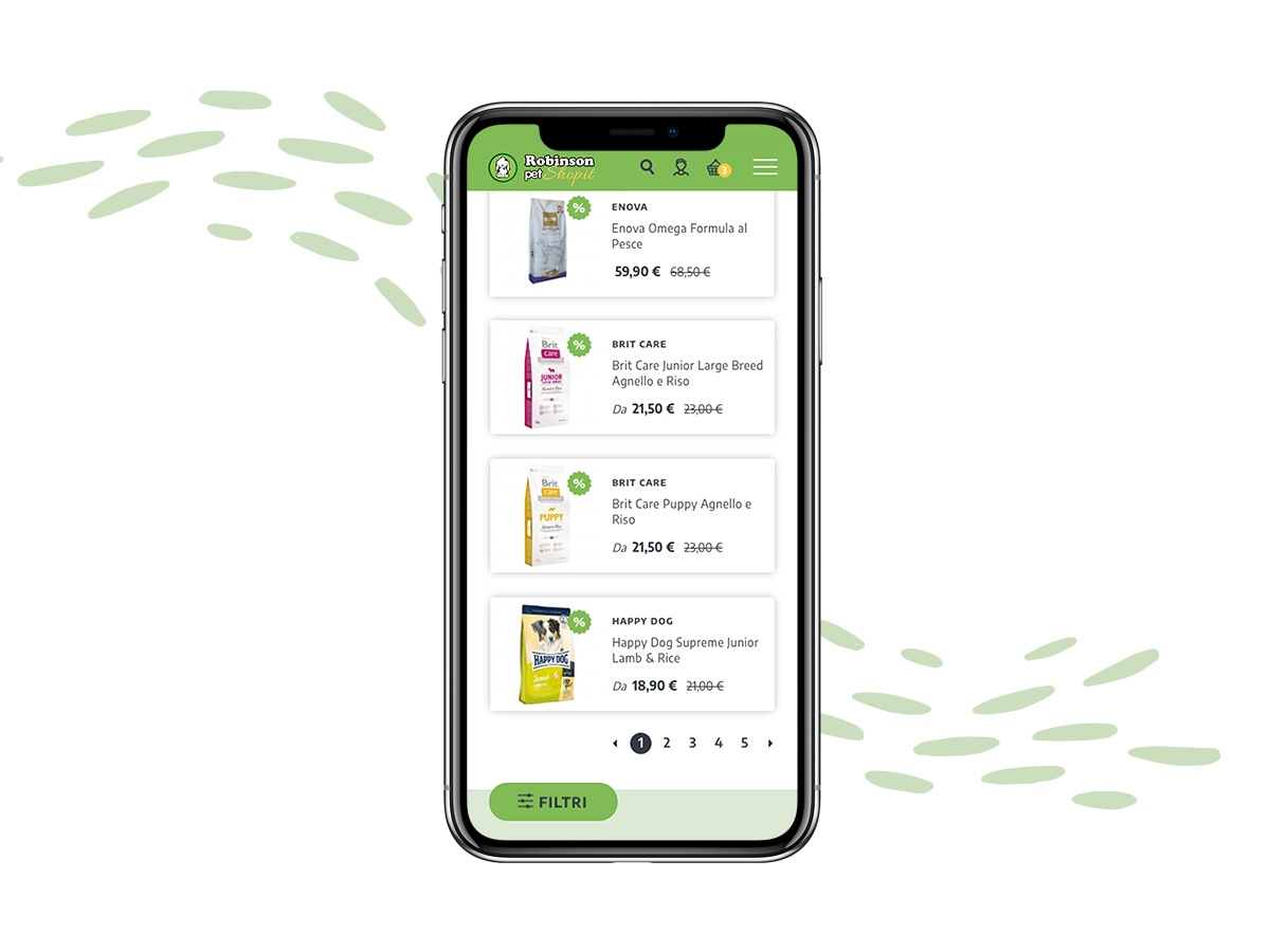 pet-ecommerce-mobile Robinson Pet Shop